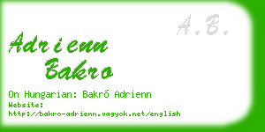adrienn bakro business card