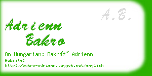 adrienn bakro business card